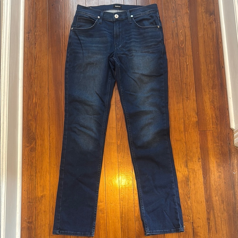 Hudson Jeans Blue Slim Fit Denim with Faded Indigo Wash